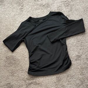 Classic Black Long Sleeve Crew Neck T-Shirt